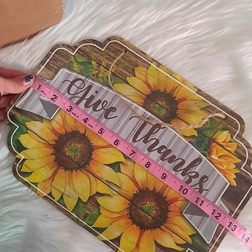 Pair Hobby Lobby Thanksgiving Harvest Fall Pumpkin Sunflower Hanging Wall Decor - Picture 14 of 14